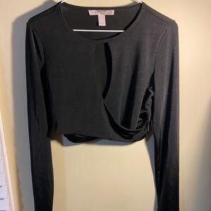 Long sleeve crop top